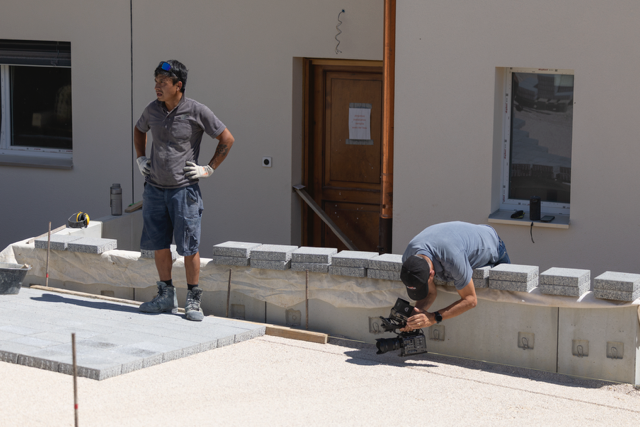 Horizon Vert construction team during filming